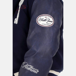 Bunda bomber Sixth June MAISON SJ Varsity Jacket tmavomodrá