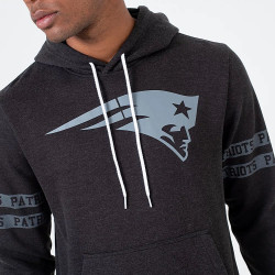 New Era Mikina Nfl Tonal Black Hoody New England Patriots Black