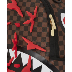 Sprayground Real 3D Ninja Stars Smashed Backpack (Dlxv) Brown