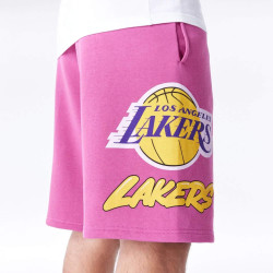 Kraťasy NEW ERA LA Lakers NBA Bubble Script Purple Shorts fialové