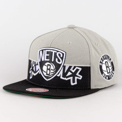 Mitchell & Ness Half N Half Snapback Brooklyn Nets Grey / Black