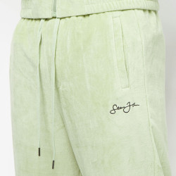 Sean John Script Logo Essential Velours Trackpants light green