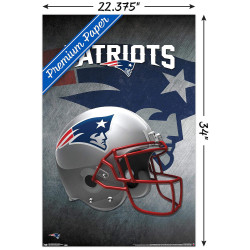 Plagát NFL Poster New England Patriots Helmet