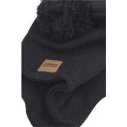 Urban Classics Pompom Knit Beanie Black