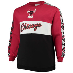 Mitchell & Ness Leading Scorer Fleece Crew Chicago Bulls Red/Black