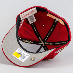 Šiltovka Mitchell & Ness Miami Heat NBA Double Clutch Pro Snapback červená
