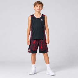 Detská basketbalová súprava (dres + trenírky) Peak Basketball Sets Match Kids čierna