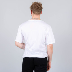 PEAK TEAM LINE ROUND NECK T-SHIRT WHITE/BLACK