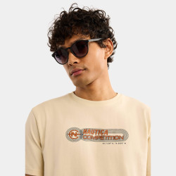 Tričko Nautica Competition Adamstown T-Shirt bledohnedé