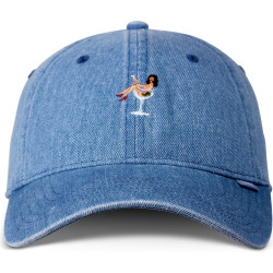 DJINN'S Dad Cap Coloured Girl Washed Denim