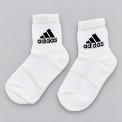 Detské športové ponožky adidas adiCrew 3pp biele (EU 24-29)