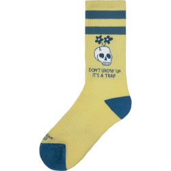 American Socks Don't grow up - Mid high Yellow/Blue