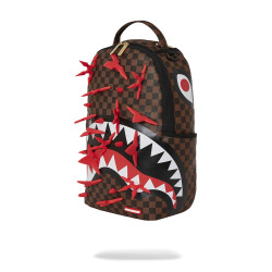 Sprayground Real 3D Ninja Stars Smashed Backpack (Dlxv) Brown