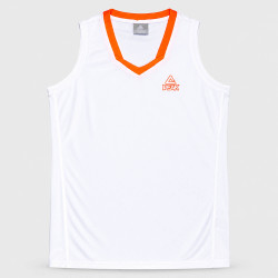 Dámska basketbalová súprava PEAK Basketball Uniform bielo-oranžová