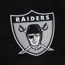 Mitchell & Ness Team Origins Varsity Satin Jacket Oakland Raiders Black / White