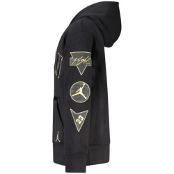 Detská mikina s kapucňou JORDAN See Me Shine čierna