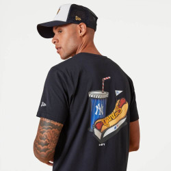 NEW ERA tričko MLB Stadium food graphic tee NEW YORK YANKEES Blue