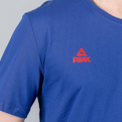 PEAK ROUND NECK T SHIRT F65273 BLUE