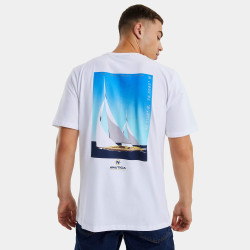 Nautica Port Royal T-Shirt White/Yellow