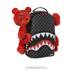 Sprayground Diablo (Bearhug) Plush Wraparound Backpack (Dlxv) Black