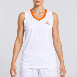 Dámska basketbalová súprava PEAK Basketball Uniform bielo-oranžová