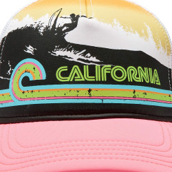 Šiltovka so sieťkou American Needle Valin Foam Front - California - biela/ružová