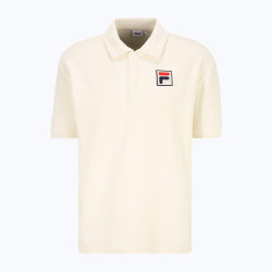 Fila LIVERPOOL towelling polo shirt Antique White