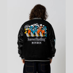 Jacker Big Pharma Varsity Jacket Black