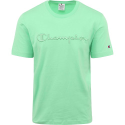 Champion Knitted Logo Crewneck T-Shirt Green