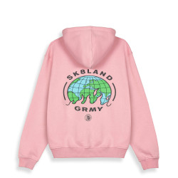 Mikina s kapucňou Grimey X SK8LAND Vintage Hoodie ružová