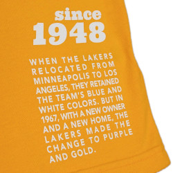 Mitchell & Ness Team Origins S/S Top Los Angeles Lakers Gold