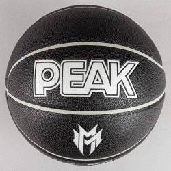Basketbalová lopta PEAK Malik Monk PU veľkosť 7 čierna