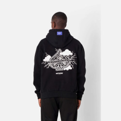 Sixth June As Printed Hoodie Black