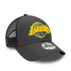 New Era NBA LA Lakers Home Field Grey 9FORTY Trucker Cap Grey