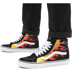 Vans Flame Sk8-Hi Reissue Shoes Black/True White