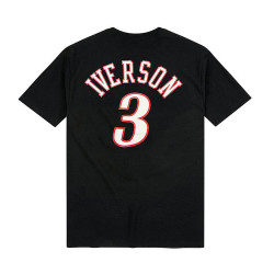 Mitchell & Ness Name & Number Traditional Tee - Allen Iverson Philadelphia 76Ers Black