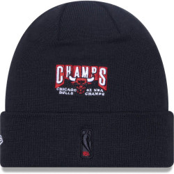 Zimná čiapka New Era Knit Medium NBA Chicago Bulls Multi Patch Cuff Knit Beanie Hat čierna