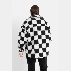 Sixth June Oversized Square Sherpa Jacket Bkwh