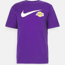 Nba Nike Essential Nba Swoosh Ss Tee - Team Color 8-20 Los Angeles Lakers Purple