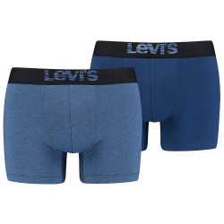 Levis Men Optical Illusion Boxer Brief Organic Co Dark Blue Combo