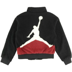 Dievčenská bunda JORDAN Jumpman Sherpa jacket čierna