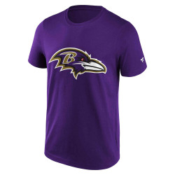 Fanatics NFL Mid Essentials Primary Colour Logo Graphic T-Shirt Baltimore Ravens Purple