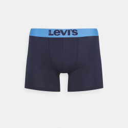 Levis Men Sprtswr Logo Boxer Brief 2P Blue Combo