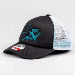 Outer Stuff Nhl Lifestyle Snapback Trucker San Jose Sharks Black