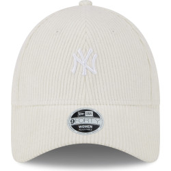 Dámska šiltovka New Era 9Forty 940W MLB New York Yankees Womens Cord Chrome White Adjustable Cap biela