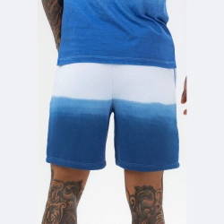 Hype Mens Blue Lake Fade Scribble Shorts Blue