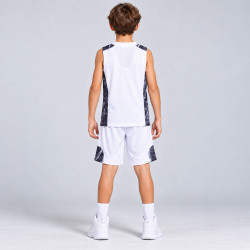 Detská basketbalová súprava (dres + trenírky) Peak Basketball Sets Match Kids biela