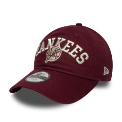 Detská šiltovka New Era New York Yankees Youth MLB College Dark Red 9TWENTY Adjustable Cap bordová