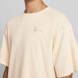 Pánske tričko Karl Kani Signature Washed Oversized T-Shirt krémovo biele