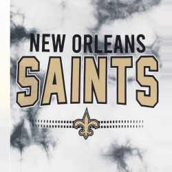 Tričko RE:COVERED x NFL New Orleans Saints Logo Lettering šedé